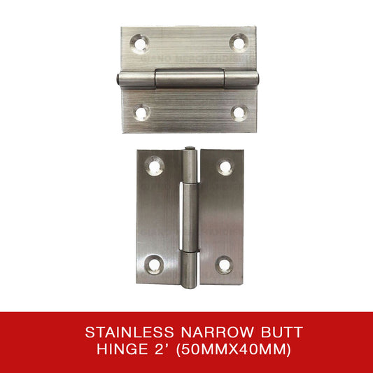 Narrow Butt Hinge (1Pair)