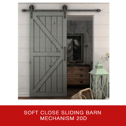 Soft Close Sliding Barn Door Mechanism MM-20D