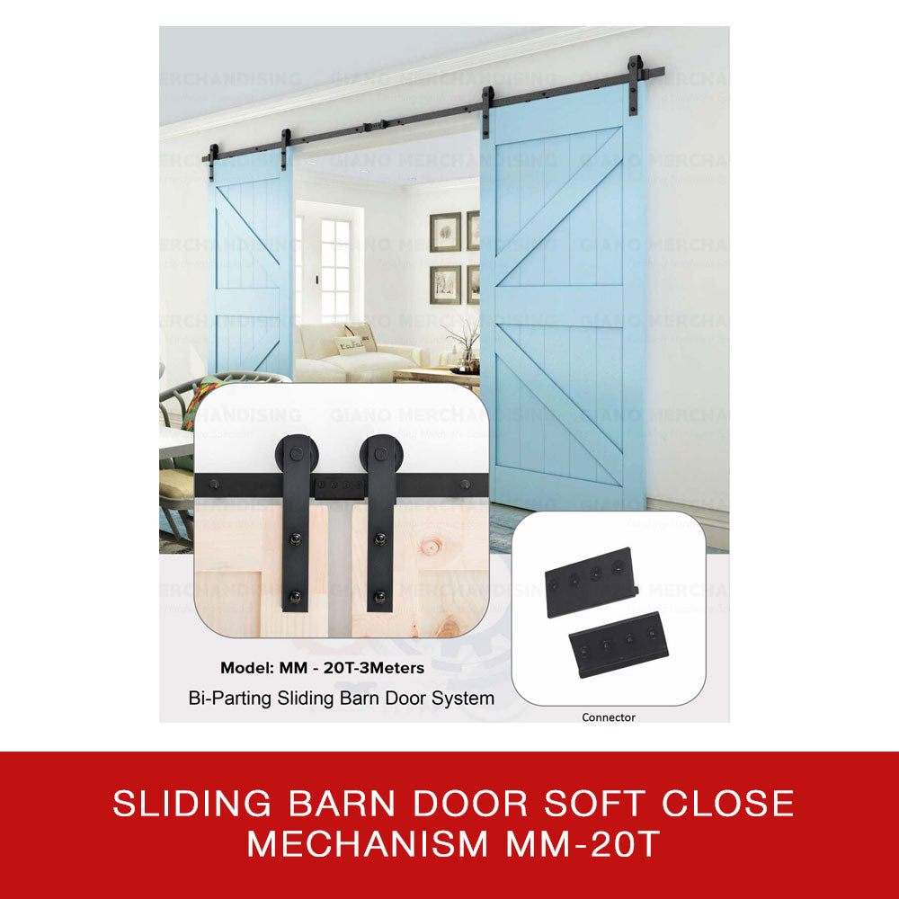 Soft Close Sliding Barn Door Mechanism MM-20T