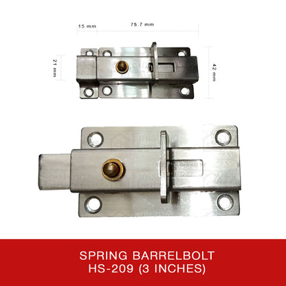 Spring Barrelbolt HS-209