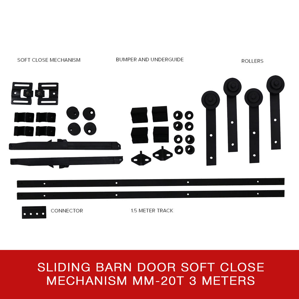 Soft Close Sliding Barn Door Mechanism MM-20T