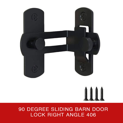 90 Degree Sliding Barn Door Lock Right Angle 406 MBK