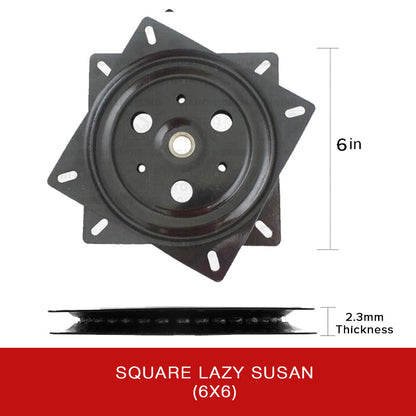 Square Lazy Susan 6x6