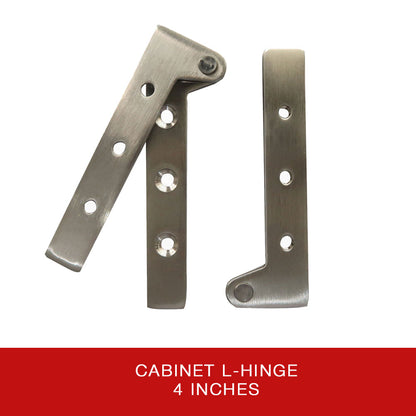 Stainless L-Hinges 4"