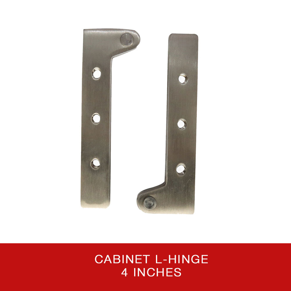 Stainless L-Hinges 4"