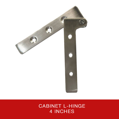 Stainless L-Hinges 4"