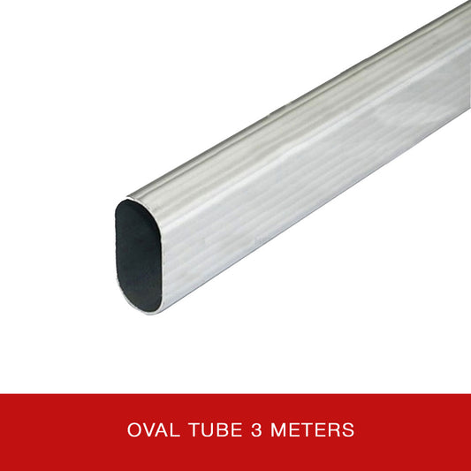 Aluminum Oval Tube 5/8" (3 Meters)