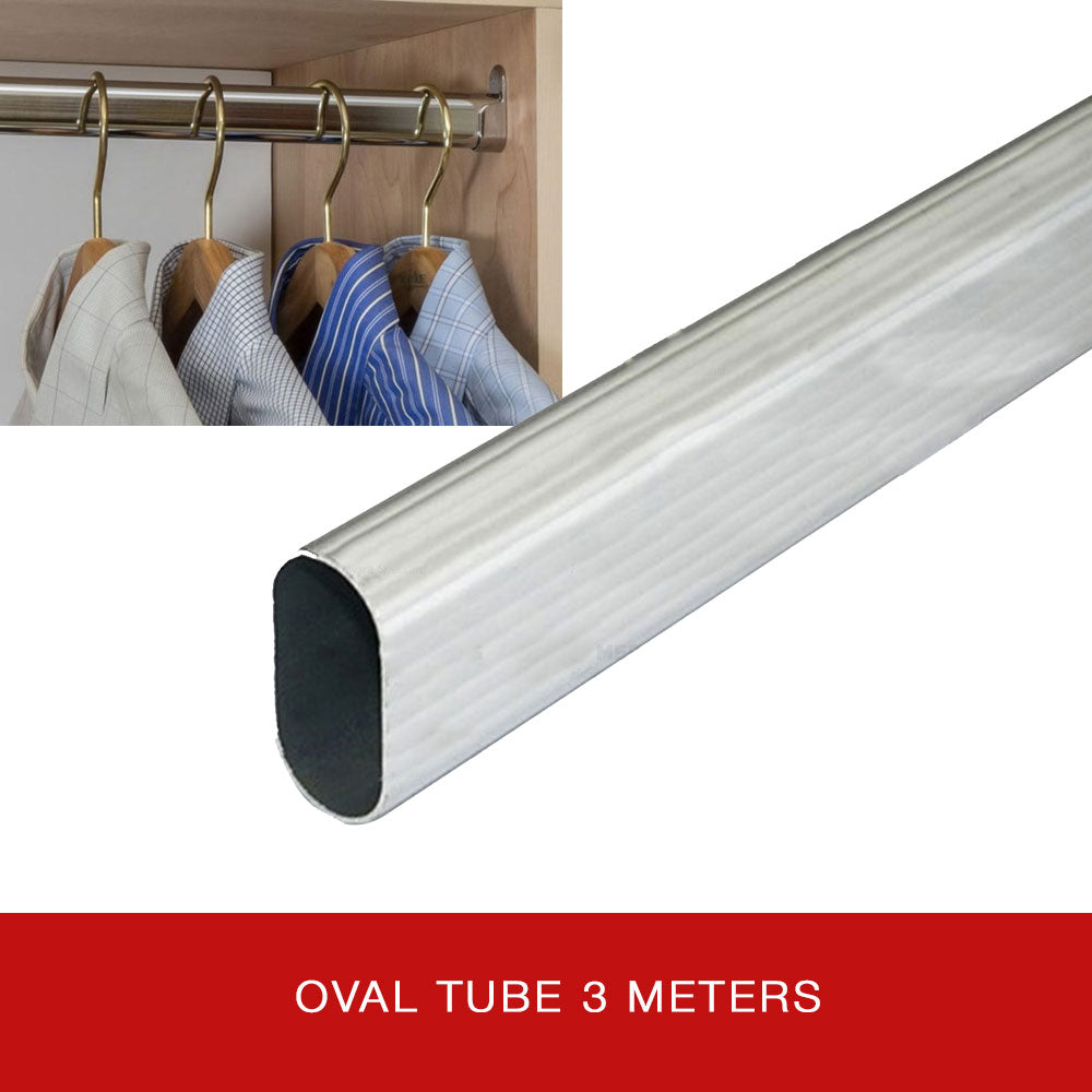 Aluminum Oval Tube 5/8" (3 Meters)